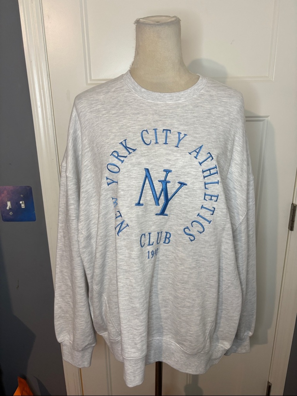 Garage New York Embroidered Oversized Crew Neck